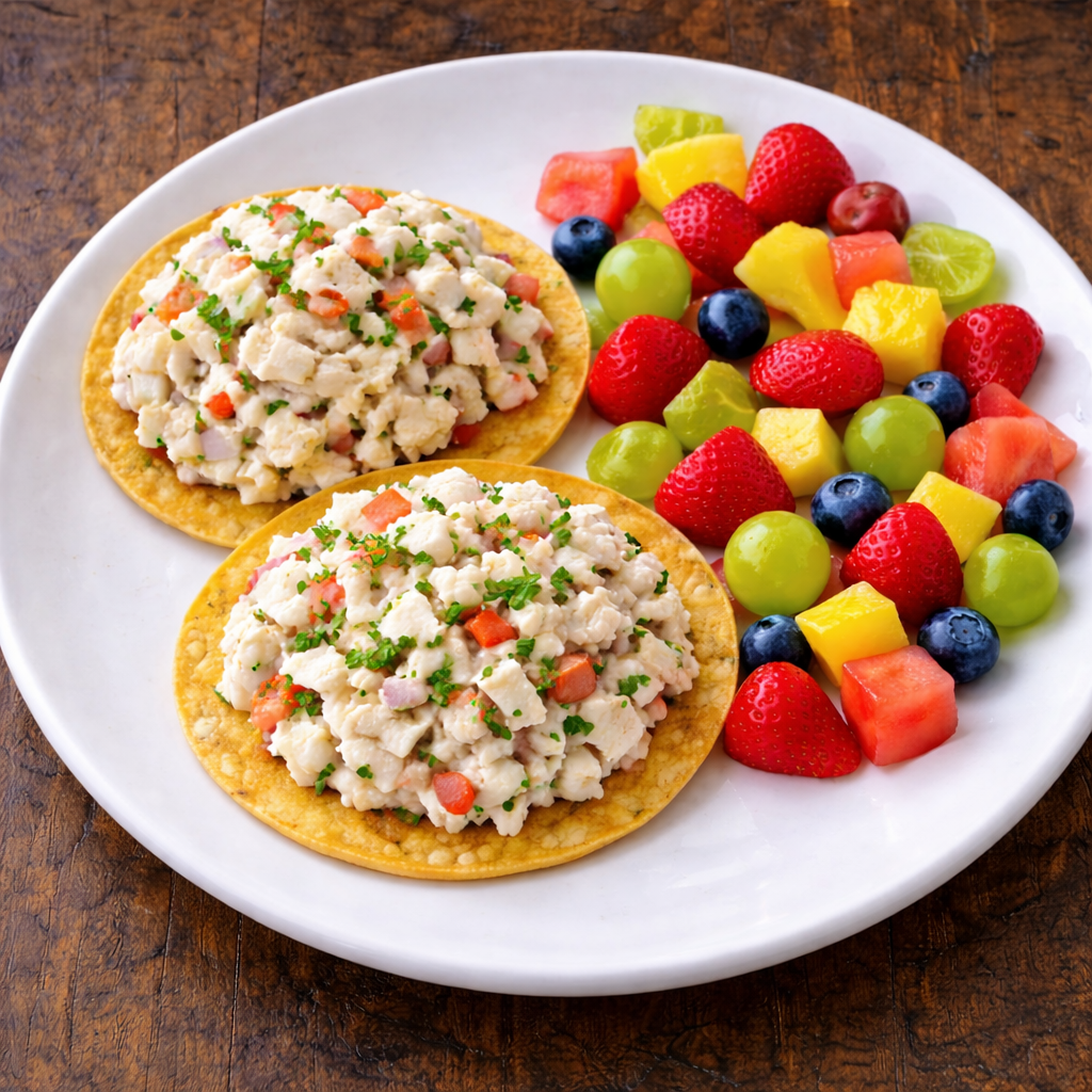 tostadas de pasta de pollo